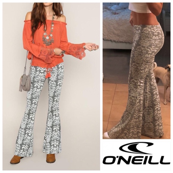 ๐ฅO'NEILL MAISEY GREY FLARE PANTS NWT - Picture 8 of 10